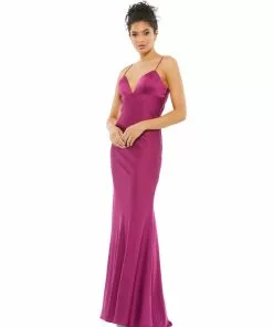 Ieena For Mac Duggal Shop For Empire Waist Spaghetti Strap Gown