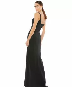 Ieena For Mac Duggal Shop For Sleeveless Crystal Scoop Neckline Column Gown