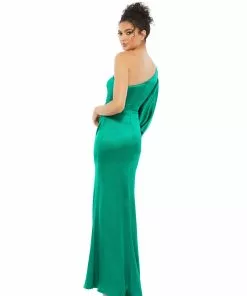 Ieena For Mac Duggal Shop For Satin Puff Sleeve Gown