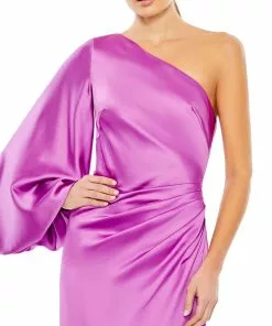 Ieena For Mac Duggal Shop For Satin Puff Sleeve Gown