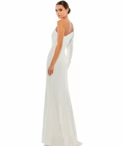 Ieena For Mac Duggal Sequined One Shoulder Trumpet Gown 11 Ieena For Mac Duggal Sequined One Shoulder Trumpet Gown