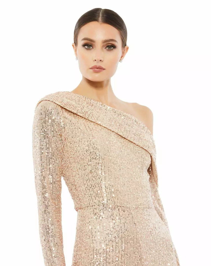 Ieena For Mac Duggal Shop For Sequined Drop Shoulder Long Sleeve Jumpsuit 3 Ieena For Mac Duggal Shop For Sequined Drop Shoulder Long Sleeve Jumpsuit