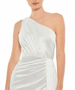 Ieena For Mac Duggal Draped One Shoulder Satin Gown Shop For 17 Ieena For Mac Duggal Draped One Shoulder Satin Gown Shop For