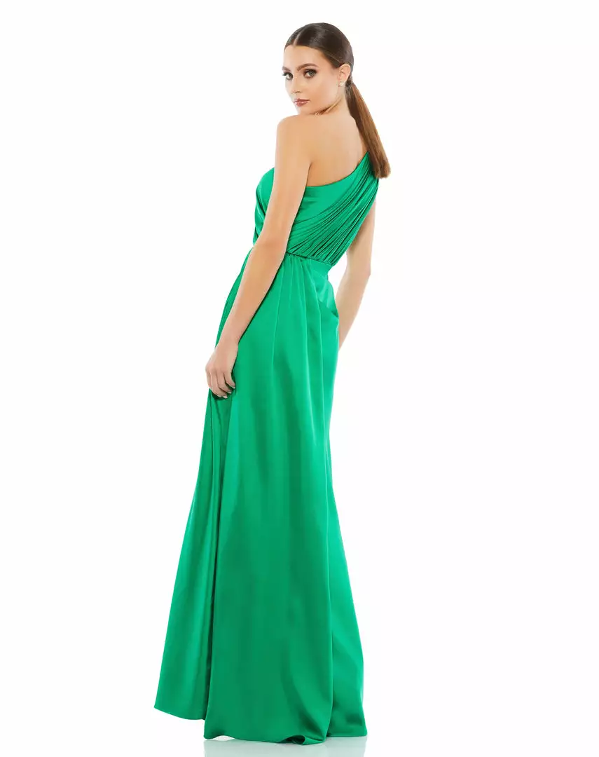 Ieena For Mac Duggal Draped One Shoulder Satin Gown Shop For 2 Ieena For Mac Duggal Draped One Shoulder Satin Gown Shop For
