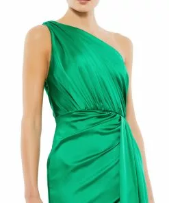 Ieena For Mac Duggal Draped One Shoulder Satin Gown Shop For 13 Ieena For Mac Duggal Draped One Shoulder Satin Gown Shop For