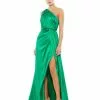 Ieena For Mac Duggal Draped One Shoulder Satin Gown Shop For