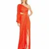 Ieena For Mac Duggal Sequined One Shoulder Cut Out Gown Shop For