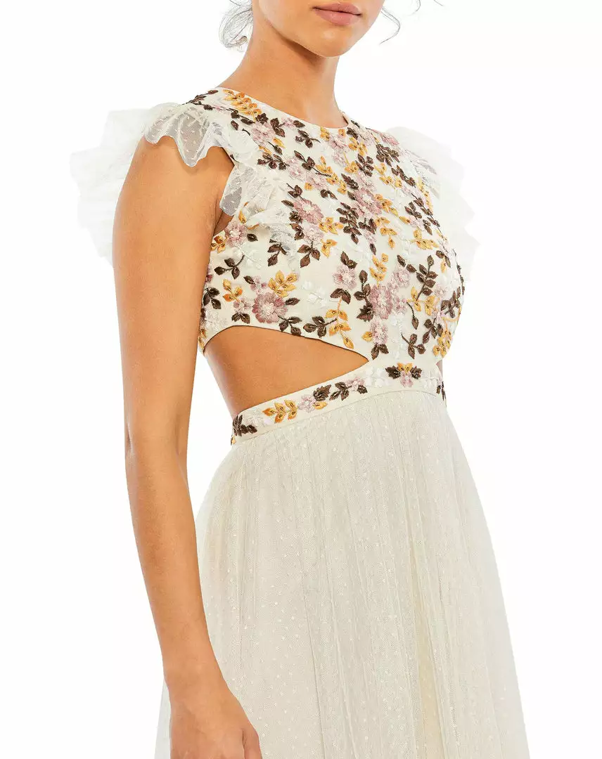 Mac Duggal Shop For Embroidered Bodice Cap Sleeve Ruffle Tiered Gown 6 Mac Duggal Shop For Embroidered Bodice Cap Sleeve Ruffle Tiered Gown