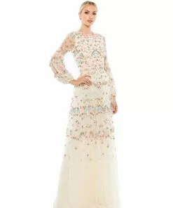 Mac Duggal Shop For Embroidered Blouson Sleeve Gown 12 Mac Duggal Shop For Embroidered Blouson Sleeve Gown