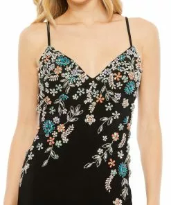 Mac Duggal Shop For Multi Color Beaded Floral Cami Gown 13 Mac Duggal Shop For Multi Color Beaded Floral Cami Gown