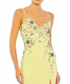 Mac Duggal Shop For Multi Color Beaded Floral Cami Gown 16 Mac Duggal Shop For Multi Color Beaded Floral Cami Gown