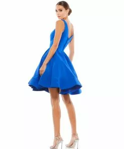 Ieena For Mac Duggal Short Dresses V-Neck Sleeveless A-Line Dress