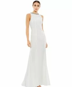Ieena For Mac Duggal Shop For Embellished Neck Trumpet Gown