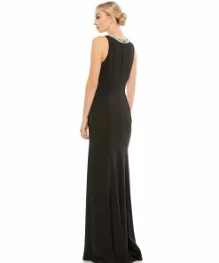 Ieena For Mac Duggal Shop For Embellished Neck Trumpet Gown