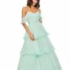 Mac Duggal Tiered Chiffon Ball Gown Shop For
