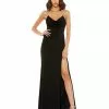Ieena For Mac Duggal Shop For Cowl Neck Halter Strap Low Back Gown