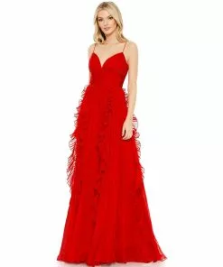 Ieena For Mac Duggal Pleated Sleeveless Flowy Gown Shop For 18 Ieena For Mac Duggal Pleated Sleeveless Flowy Gown Shop For