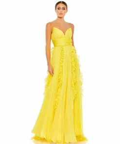Ieena For Mac Duggal Pleated Sleeveless Flowy Gown Shop For