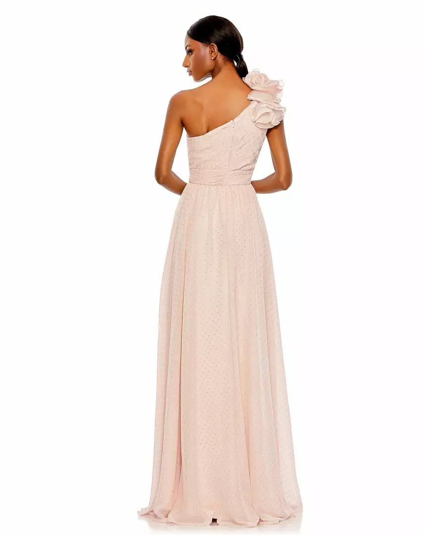 Mac Duggal Polka Dot Ruffled One Shoulder Gown Shop For 10 Mac Duggal Polka Dot Ruffled One Shoulder Gown Shop For