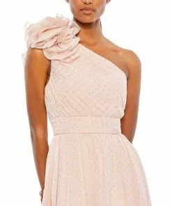 Mac Duggal Polka Dot Ruffled One Shoulder Gown Shop For 22 Mac Duggal Polka Dot Ruffled One Shoulder Gown Shop For
