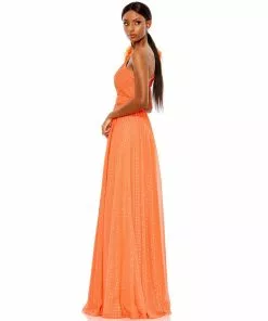 Mac Duggal Polka Dot Ruffled One Shoulder Gown Shop For 15 Mac Duggal Polka Dot Ruffled One Shoulder Gown Shop For