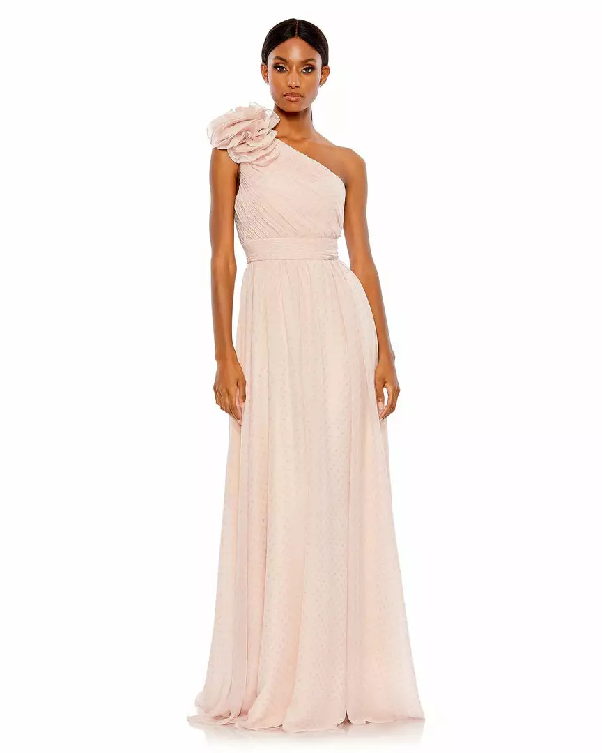 Mac Duggal Polka Dot Ruffled One Shoulder Gown Shop For 9 Mac Duggal Polka Dot Ruffled One Shoulder Gown Shop For