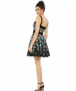 Mac Duggal Floral Embellished A-line Dress Shop For