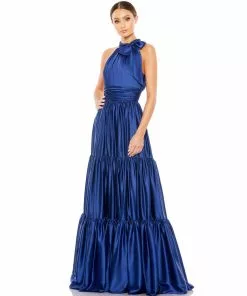 Mac Duggal Ruffle Halter Neck Gown Shop For
