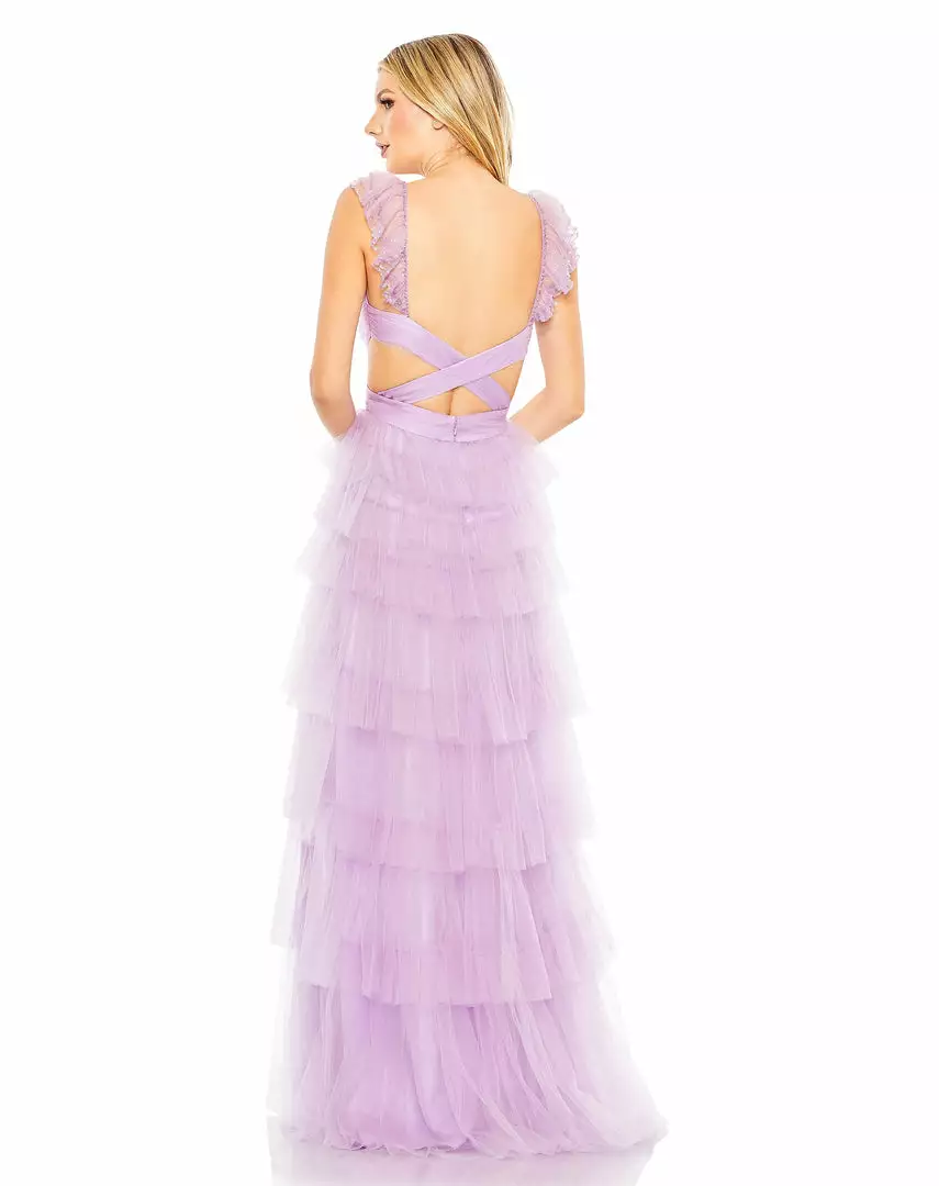 Mac Duggal Shop For Ruffle Tiered Tulle Cut Out Gown 5 Mac Duggal Shop For Ruffle Tiered Tulle Cut Out Gown