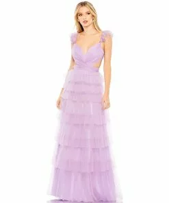Mac Duggal Shop For Ruffle Tiered Tulle Cut Out Gown 9 Mac Duggal Shop For Ruffle Tiered Tulle Cut Out Gown