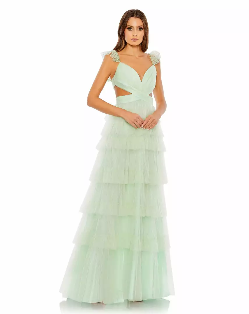 Mac Duggal Shop For Ruffle Tiered Tulle Cut Out Gown 1 Mac Duggal Shop For Ruffle Tiered Tulle Cut Out Gown