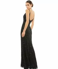 Mac Duggal Shop For Embellished Leaf Evening Gown