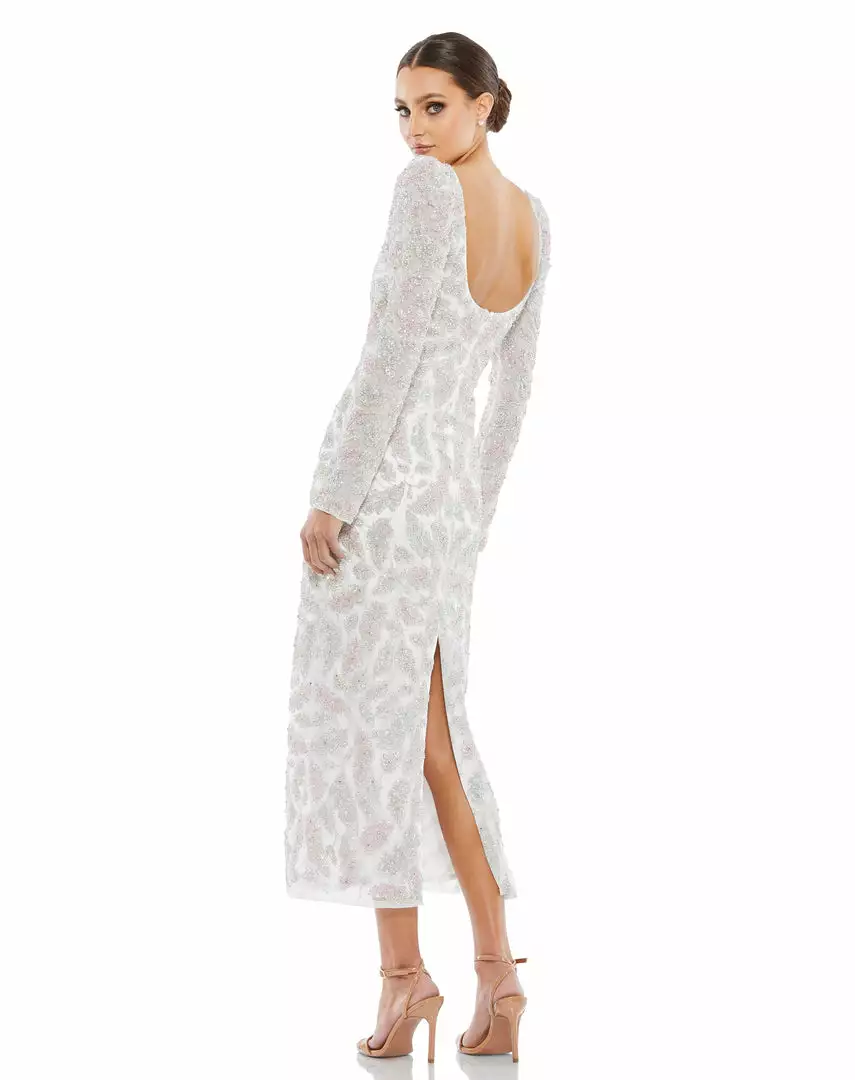 Mac Duggal Shop For Foliage Embellished Midi Sheath Dress 2 Mac Duggal Shop For Foliage Embellished Midi Sheath Dress