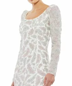 Mac Duggal Shop For Foliage Embellished Midi Sheath Dress 5 Mac Duggal Shop For Foliage Embellished Midi Sheath Dress