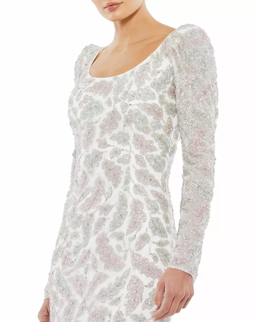 Mac Duggal Shop For Foliage Embellished Midi Sheath Dress 3 Mac Duggal Shop For Foliage Embellished Midi Sheath Dress