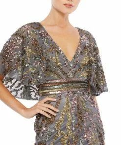 Mac Duggal Shop For Cape Sleeve Embellished Evening Gown 5 Mac Duggal Shop For Cape Sleeve Embellished Evening Gown