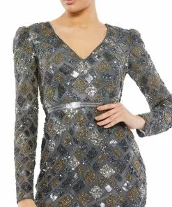 Mac Duggal Shop For Geo Embellished Midi Sheath Dress 13 Mac Duggal Shop For Geo Embellished Midi Sheath Dress