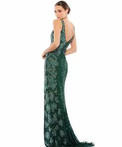 Mac Duggal Beaded Floral Sleeveless Gown Shop For