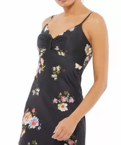Ieena For Mac Duggal Floral Print Midi Slip Dress Shop For