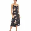 Ieena For Mac Duggal Floral Print Midi Slip Dress Shop For