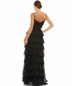 Ieena For Mac Duggal Sleeveless Gown With Ruffled Skirt Shop For