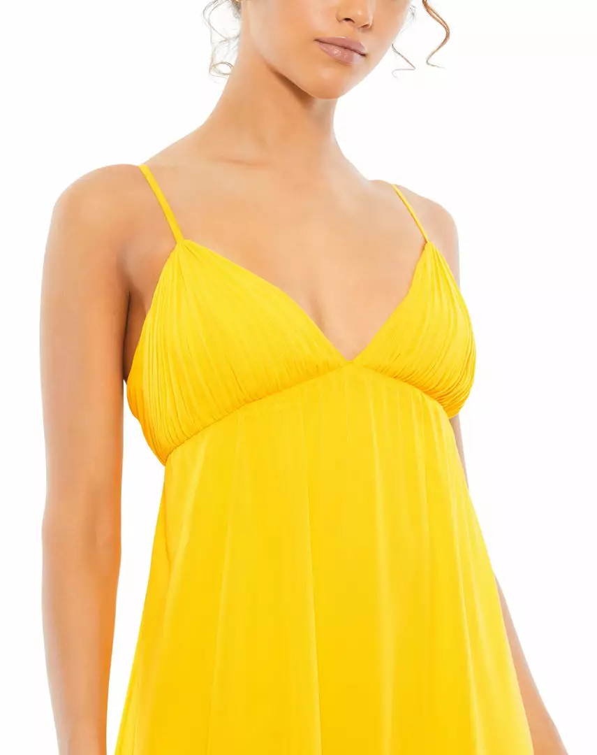 Ieena For Mac Duggal Shop For Ruffle V-Neck Criss-Cross Mini Dress 3 Ieena For Mac Duggal Shop For Ruffle V-Neck Criss-Cross Mini Dress