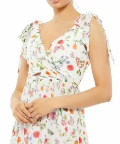 Ieena For Mac Duggal Butterfly Tie Strap Maxi Dress Shop For