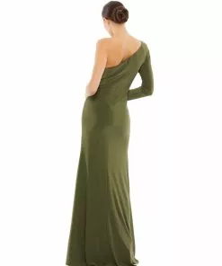 Mac Duggal Twist Front Embellished Sleeve Jersey Gown Shop For 8 Mac Duggal Twist Front Embellished Sleeve Jersey Gown Shop For