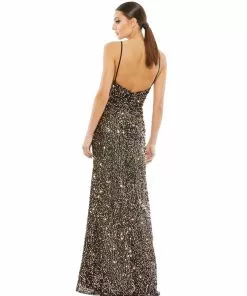 Ieena For Mac Duggal Sequined Gather Waist Gown Shop For