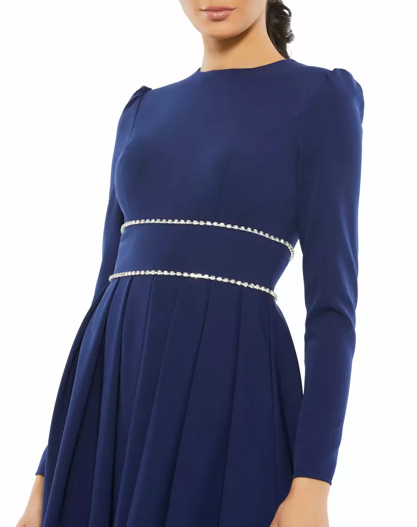 Ieena For Mac Duggal Shop For A-Line Rhinestone Waist Evening Gown 3 Ieena For Mac Duggal Shop For A-Line Rhinestone Waist Evening Gown