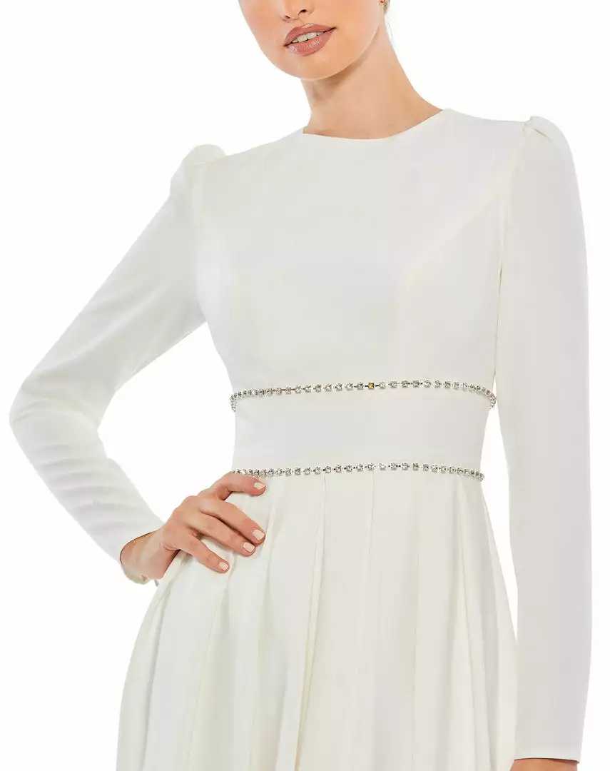 Ieena For Mac Duggal Shop For A-Line Rhinestone Waist Evening Gown 6 Ieena For Mac Duggal Shop For A-Line Rhinestone Waist Evening Gown