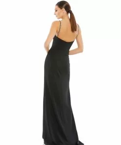 Ieena For Mac Duggal Sweetheart Evening Gown W/ Rhinestone Accents