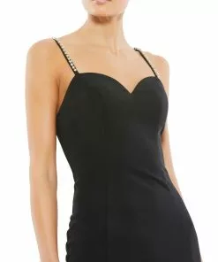 Ieena For Mac Duggal Sweetheart Evening Gown W/ Rhinestone Accents