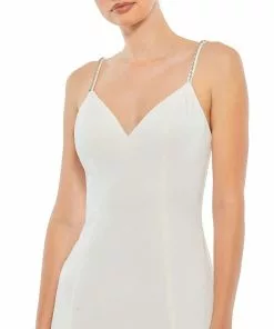 Ieena For Mac Duggal Sweetheart Evening Gown W/ Rhinestone Accents